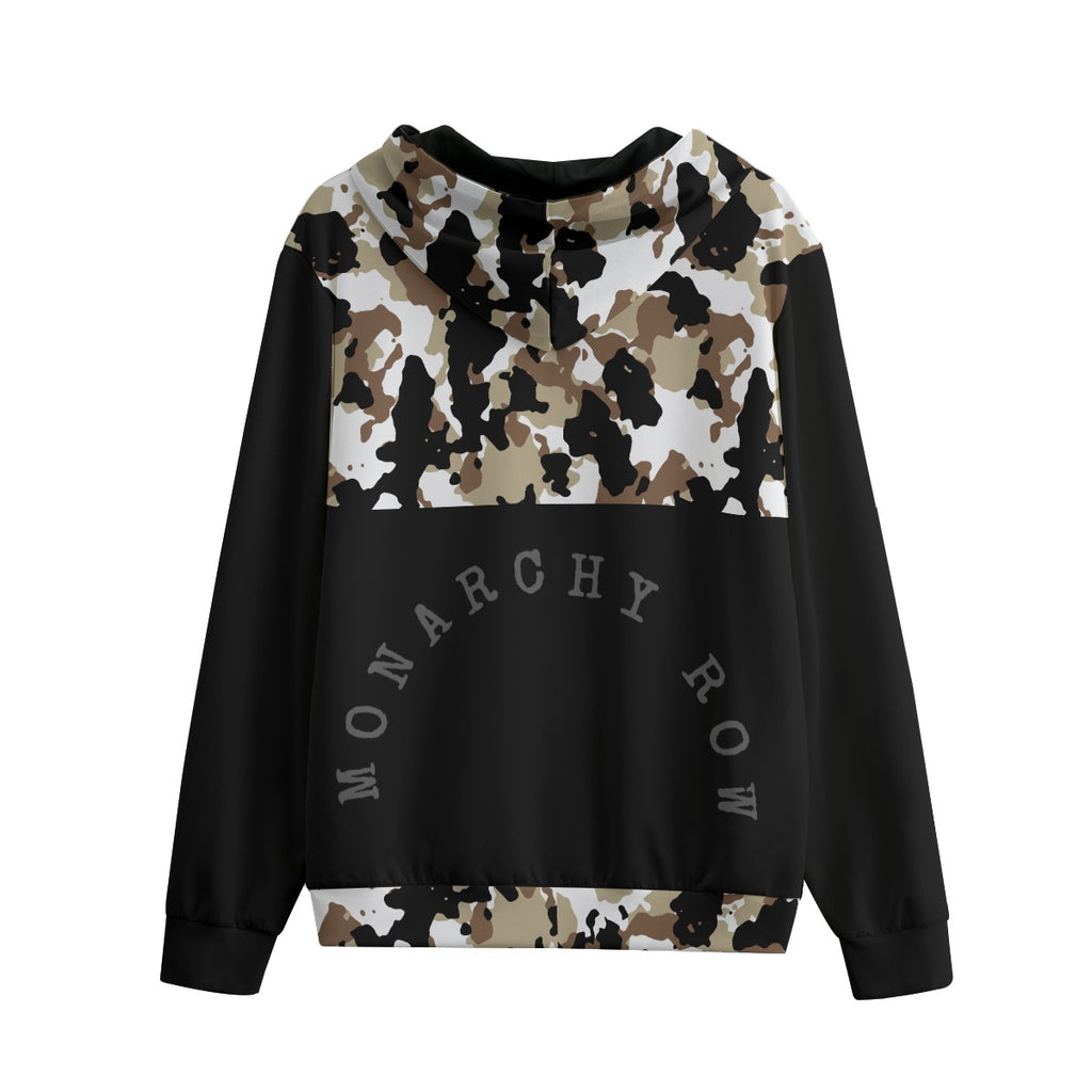 Monarchy Row Color-block Urban Camo Print Unisex Pullover Hoodie | 310GSM Cotton