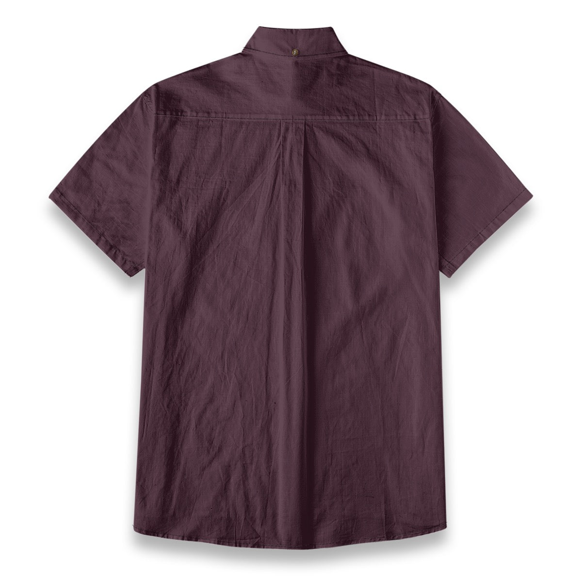 Dark Burgundy Men's Breathable Cotton Shirt|125GSM