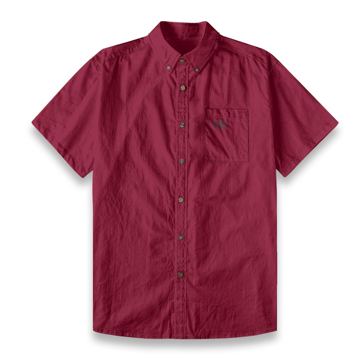 Red Plum Men's Breathable Cotton Shirt|125GSM