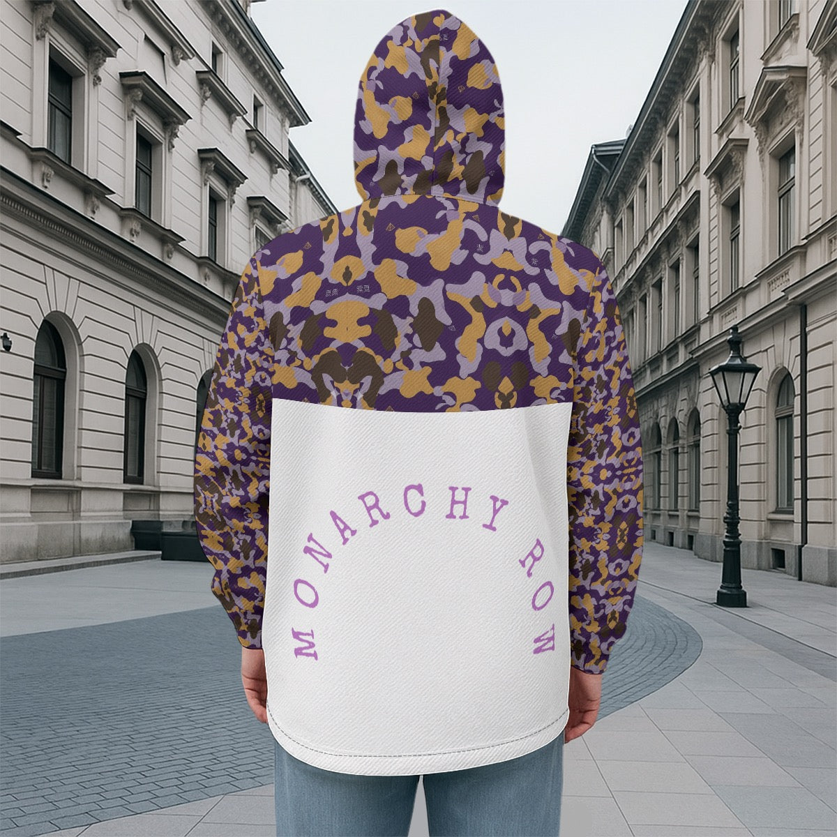 Monarchy Row Windbreaker | Royal Camo | 100% Cotton