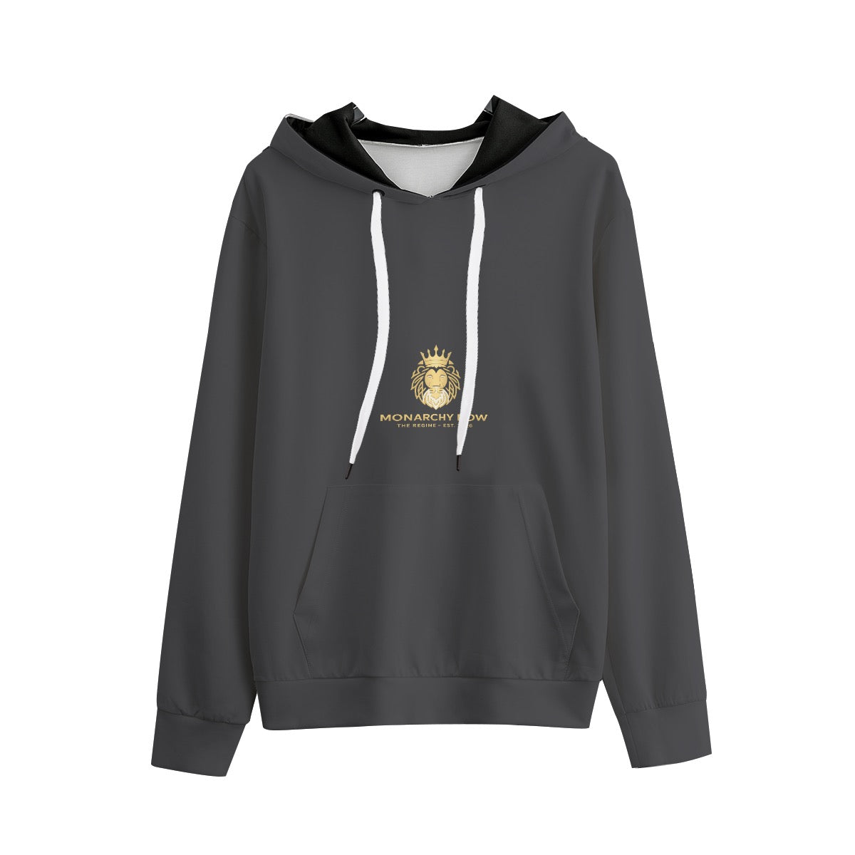 Minimalist Charcoal Black Unisex Pullover Hoodie | 310GSM Cotton